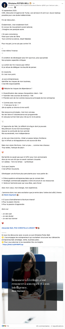 Publication LinkedIn BILS Arena