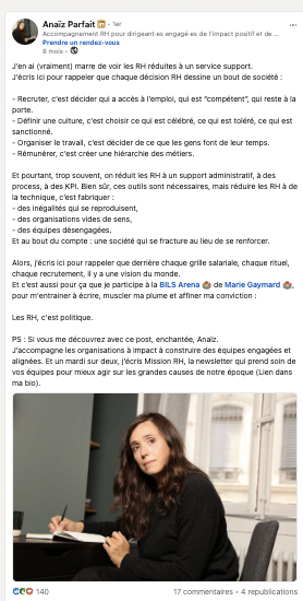 Publication LinkedIn BILS Arena