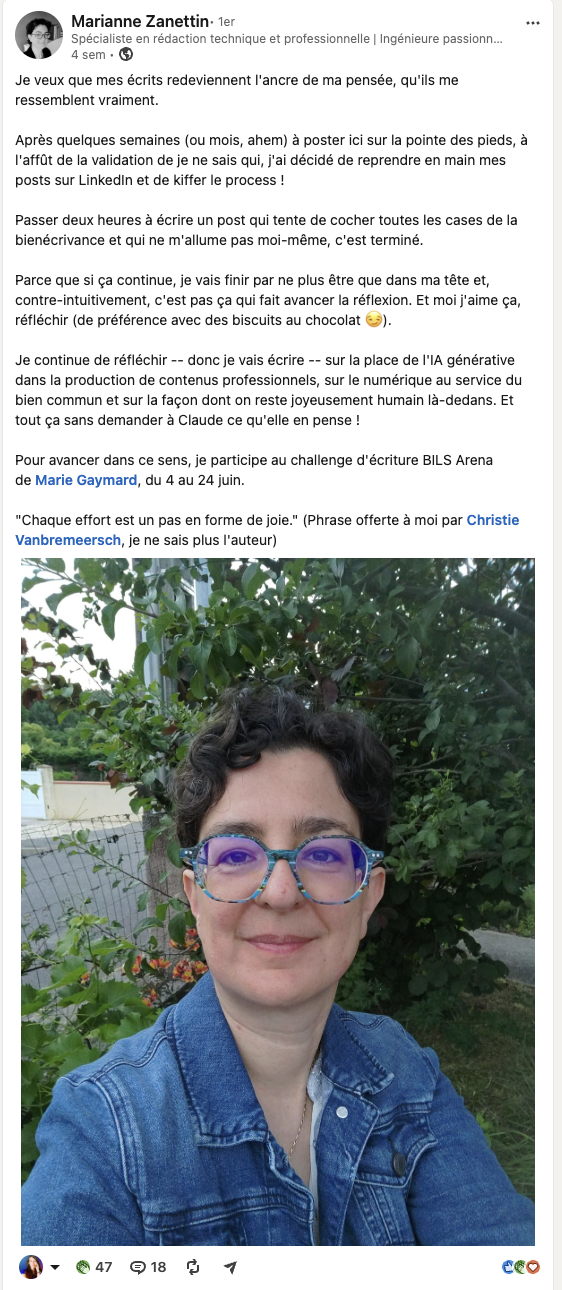 Publication LinkedIn BILS Arena